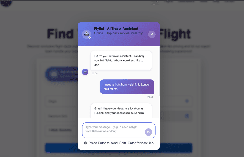 Revolutionizing Flight Search: How AI Chatbots Are Transforming Online Travel Booking